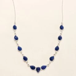 Blue Lapis Teardrop Necklace