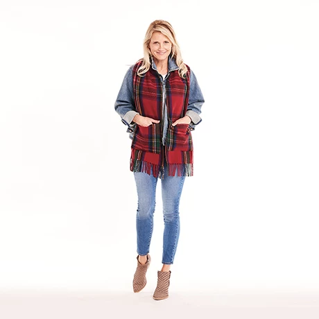 Scottish Tartan Plaid Wool Pocket Scarf - Royal Stewart (Red) 1 Scottish Tartan Plaid Wool Pocket Scarf - Royal Stewart (Red)