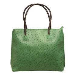 Faux Leather Ostrich Tote Bag -Fashion Paradise HZ8936 GN