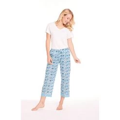 Soft Cotton Lounge Capris -Fashion Paradise HZ9337 BU 0007