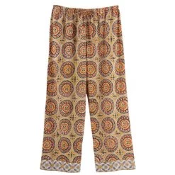 Soft Cotton Lounge Capris - Gold
