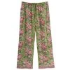 Soft Cotton Lounge Capris - Green