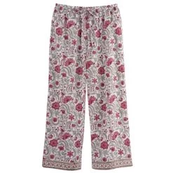 Soft Cotton Lounge Capris -Fashion Paradise HZ9337 PINK GREY