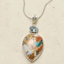 Oyster Copper Turquoise Necklace