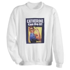 Personalized Rosie The Riveter T-Shirt Or Sweatshirt -Fashion Paradise HZ9708 Sweat