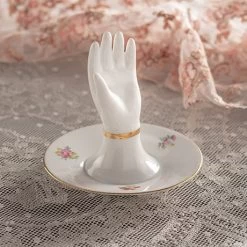 A Helping Hand Porcelain Ring Holder