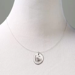 Sterling Silver Personalized Fingerprint Necklace