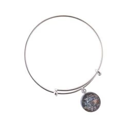 Custom Map Adjustable Bangle Bracelet -Fashion Paradise RA2282 B