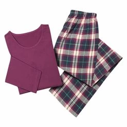 Pajama Set 23 Pajama Set -Fashion Paradise TA6022 Raspberry set