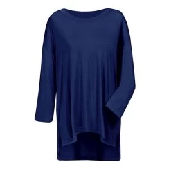 Women's Long Sleeve Pajamas -Fashion Paradise TA9376 NAVY ON FORM A TOP