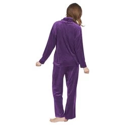 Velour Lounge Set -Fashion Paradise TA9386 SLEEPER PURPLE E