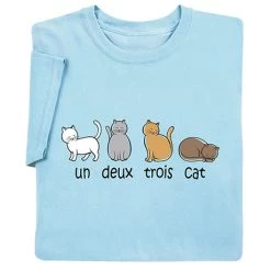 One Two Three Cat T-Shirt Or Sweatshirt