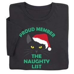 Naughty List T-Shirt Or Sweatshirt
