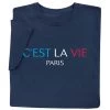 C'est La Vie Paris T-Shirt Or Sweatshirt
