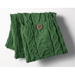Galway Bay Wool Pocket Scarf - Green