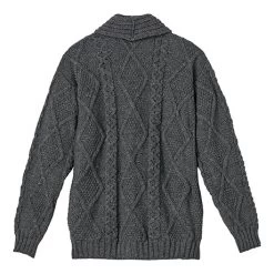Men's Aran Cardigan -Fashion Paradise XA2436 CHM back