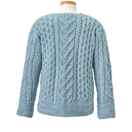 Women's Aileen Irish Aran Cardigan 5 Women's Aileen Irish Aran Cardigan - Image 5