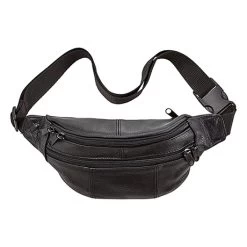 Leather Fanny Pack -Fashion Paradise XB9492 BLK pr