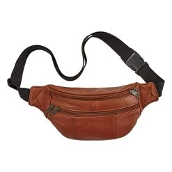 Leather Fanny Pack -Fashion Paradise XB9492 BRWN pr