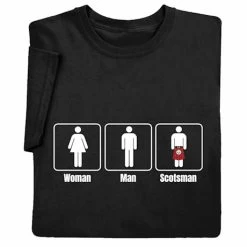 Woman Man Scotsman T-Shirt Or Sweatshirt