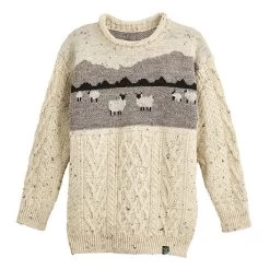 Irish Aran Sheep Sweater