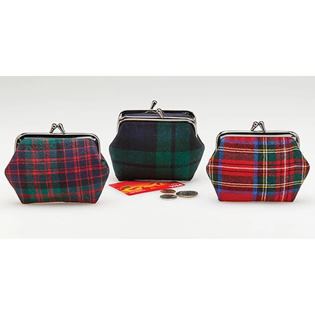 Plaid Kiss Lock Coin Purse 1 Plaid Kiss Lock Coin Purse