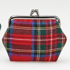 Plaid Kiss Lock Coin Purse 7 Plaid Kiss Lock Coin Purse -Fashion Paradise XE0176 RT
