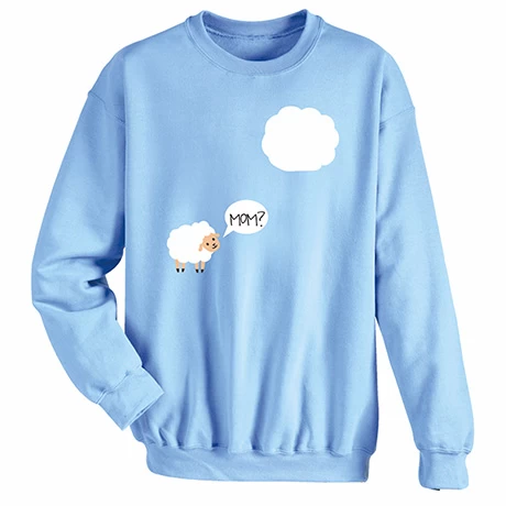 Sheep And Cloud T-Shirt Or Sweatshirt 2 Sheep And Cloud T-Shirt Or Sweatshirt - Image 2