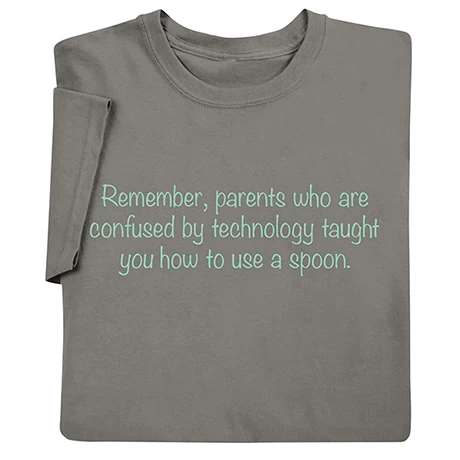 Confused By Technology T-Shirt Or Sweatshirt 1 Confused By Technology T-Shirt Or Sweatshirt