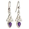 Celtic Amethyst Earrings